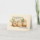 Cute Potates heeft Toes Funny Potato Pun Kaart (Voorkant)