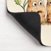 Cute Potates heeft Toes Funny Potato Pun Muismat (Hoek)