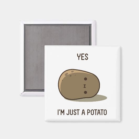 Cute Potato Magneet (Voorkant / Achterkant)