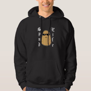 Cute Potato Meme Tough Gansta Spud Life Hoodie