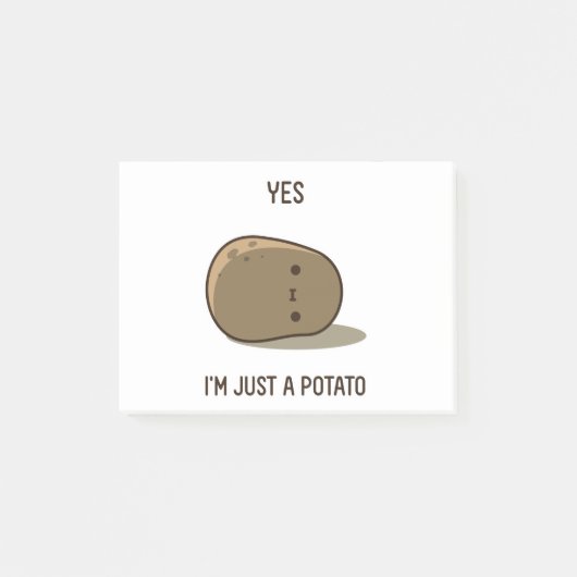 Cute Potato Post-it® Notes (Voorkant)