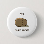 Cute Potato Ronde Button 5,7 Cm (Voorkant)
