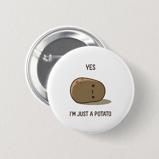 Cute Potato Ronde Button 5,7 Cm (Voorkant /achterkant)
