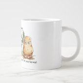 Cute potato Toes Funny Potato Pun Extra Grote Beker (Rechts)