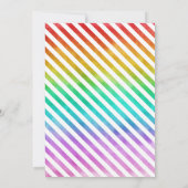 Cute Potluck Lesbian Vrijgezellenfeest | Rainbow O Kaart (Achterkant)