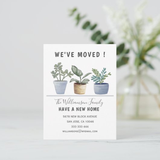 Cute Potted Planten We hebben onze aankondiging ve (Staand voorkant)