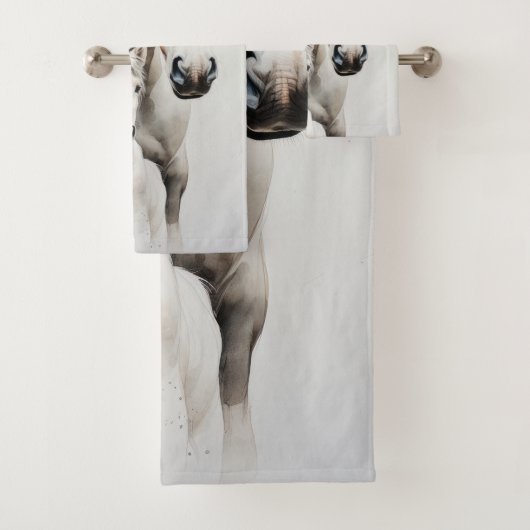 Cute poulain avec cheval-mère (En situation)