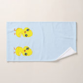Cute poussette sur bleu clair (Serviette à main)