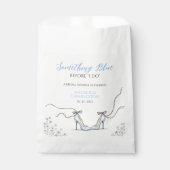 Cute Powder Blue Heels Bridal Shower Bedankzakje (Voorkant)