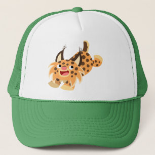 Cute Prankish Cartoon Bobcat Pet
