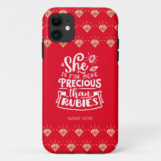 Cute Precious que Rubies Coque-Mate coque iphone (Dos)