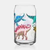 Cute Prehistoric drinking glass Blikvorm Glas (Voorkant)