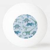 Cute Prehistorische Blue Dinosaur Pattern Pingpongballen (Voorkant)