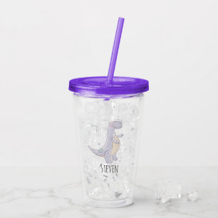 Cute Prehistorische Dinosaur Speelgoed Waterverf Acryl Drinkbeker