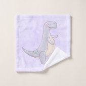Cute Prehistorische Dinosaur Speelgoed Waterverf Bad Handdoek (Wasdoekje)