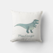 Cute Prehistorische T-Rex Dinosaur gepersonaliseer Kussen (Voorkant)