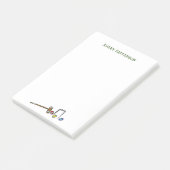 Cute Preppy Croquet Hand-Illustrated Boho Chic Post-it® Notes (Schuin)