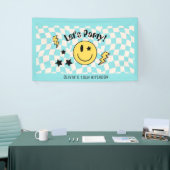 Cute Preppy Y2K Retro Pastel Bannière d'anniversai (Salon professionnel)