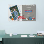 Cute Preschool Afstuderen Photo - Boy Spandoek (Beurs)