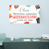 Cute Preschool Afstuderen Quarantine 2020 Spandoek (Beurs)