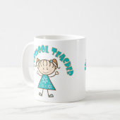 Cute Preschool leraar Koffiemok (Voorkant links)