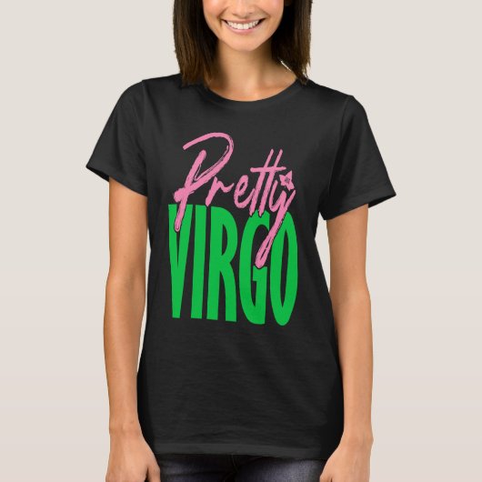 Cute pretty virgo zodiac signs aka t-shirt (Voorkant)