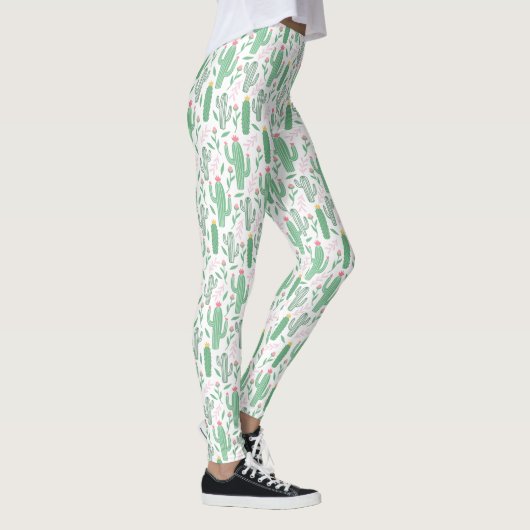 Cute Prickly Cactus Pattern Leggings (Rechts)