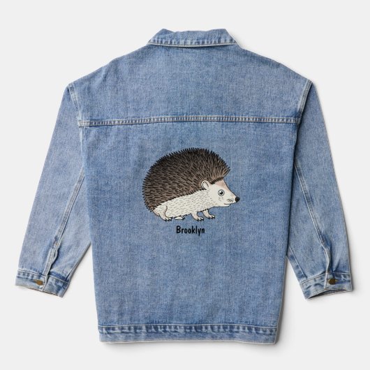 Cute prickly hedgehog cartoon (Verso)