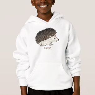 Cute prickly hedgehog cartoon