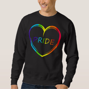 Cute Pride Heart Lgbtq Lesbian Rainbow Apparel Gay Trui