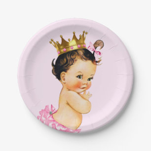 Cute Princess Baby Shower Papieren Bordje