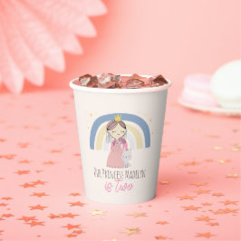 Cute Princess Birthday Party Papieren Bekers