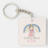 Cute Princess Birthday Party Sleutelhanger (voorkant)