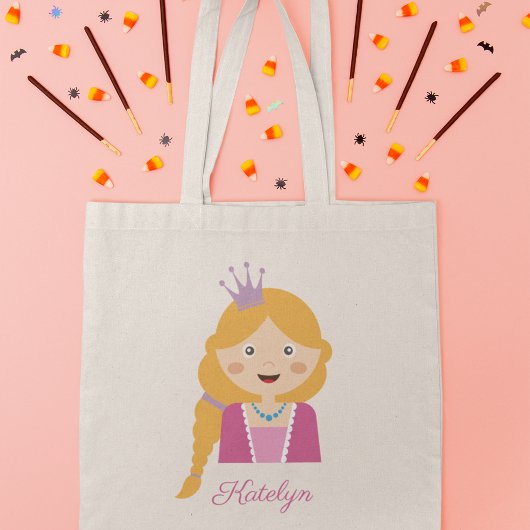 Cute Princess Cartoon Character Tote Bag