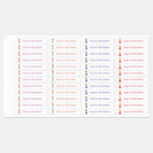 Cute Princess Custom Persoonlijke benaming Clothin Labels (Vel)