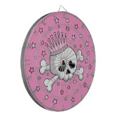 Cute Princess Skull Dartbord (Voorkant Links)