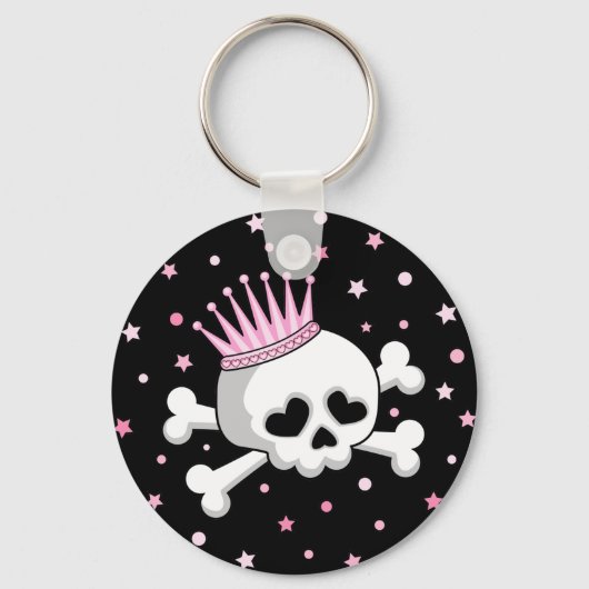 Cute Princess Skull Sleutelhanger (Voorkant)
