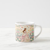 Cute princess with butterflies espresso kop (Rechts)