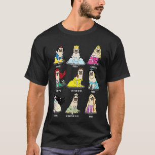 Cute Princesses Pug Pugmode Dog T-shirt
