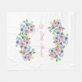 Cute printemps fleurie motif bébé couverture (Devant (Horizontal))