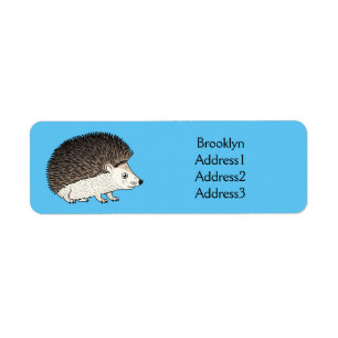 Cute procementegel cartoon illustratie etiket