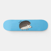 Cute procementegel cartoon illustratie skateboard (Horizontaal)