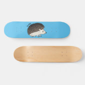 Cute procementegel cartoon illustratie skateboard (Horizontaal)