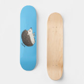 Cute procementegel cartoon illustratie skateboard (Voorkant)