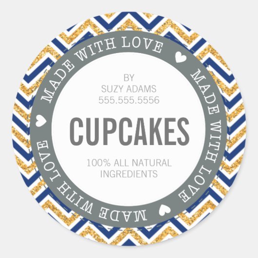 CUTE PRODUIT ÉTIQUETTE fait avec parties scintilla (Devant)