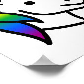 Cute Progress Pride Unicorn Poster (Hoek)