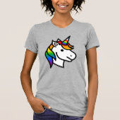 Cute Progress Pride Unicorn T-shirt (Voorkant)