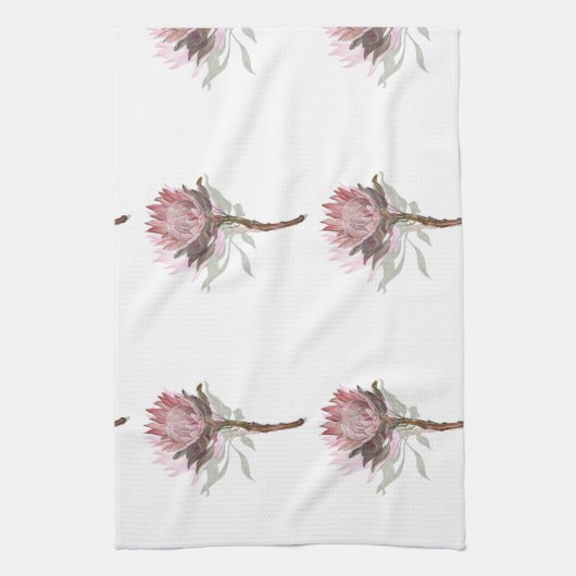 Cute protea flower theedoek (Verticaal)