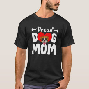 Cute Proud Boxer Dog mama Funny Moederdag T-shirt