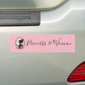 Cute Proverbs 31 Woman roze Bumpersticker (Op auto)